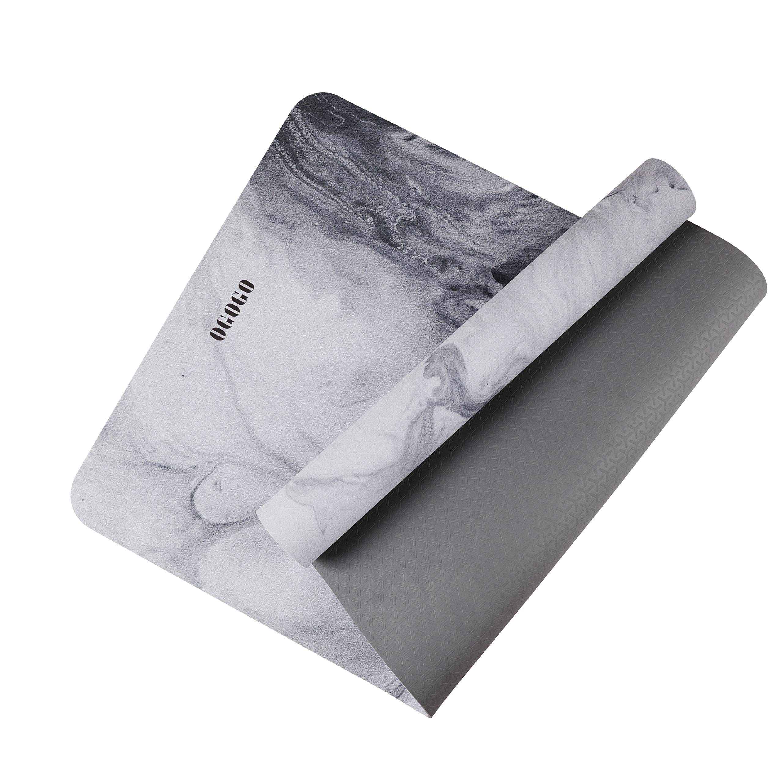 OGOGO Yoga Mat - Thick Non Slip Yoga Mat for Women and Men, ECO-Friendly Yoga Mat with Strap for Home Fitness Exercise Workout Pilate